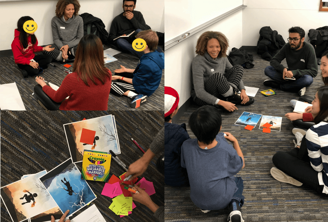 Testing sessions with kids