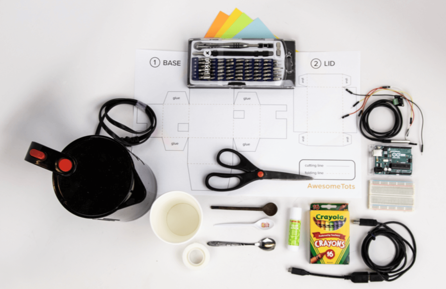 Complete experimental setup materials